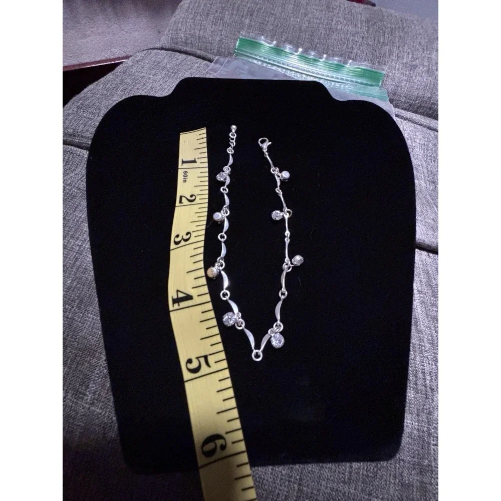Silver Tone Anklet 10
